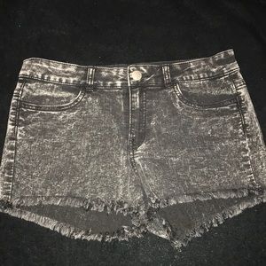 Divided Distressed Shorts